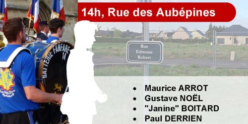 27/05 : Inauguration des rues Clos du Saulnier – Cérémonie commémorative