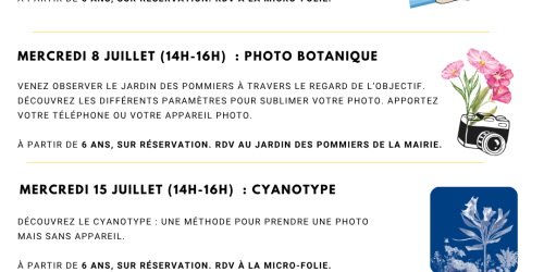 Ateliers estivaux à la Micro-Folie